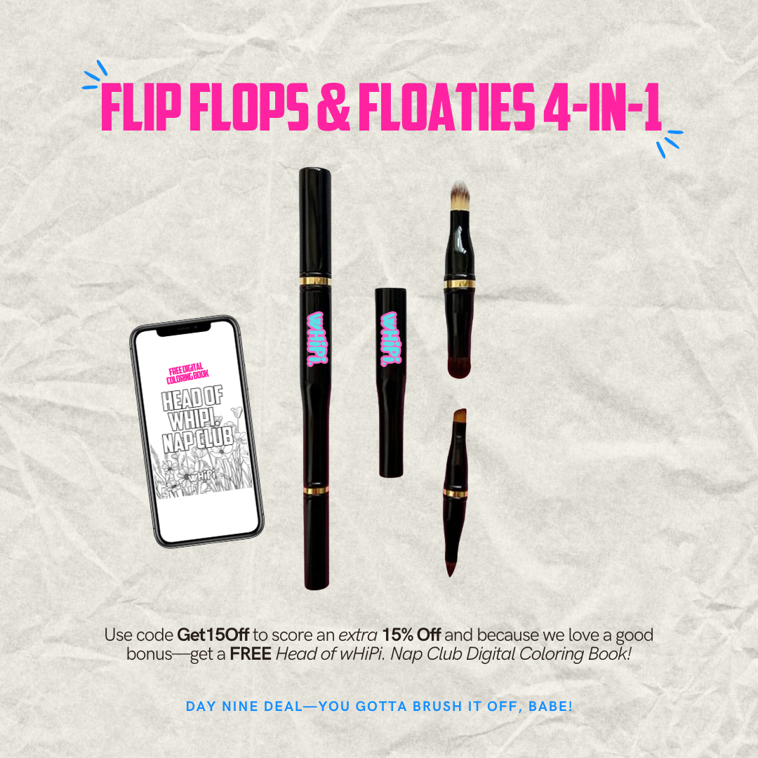 Flip Flops & Floaties 4-in-1 Eye Makeup Brush