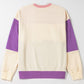 Contrast Round Neck Long Sleeve Sweatshirt