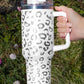 White Leopard Spotted 304 Stainless Double Insulated Cup 40oz