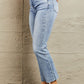 BAYEAS Mid Rise Cropped Slim Jeans