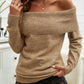 Off-Shoulder Long Sleeve Sweater