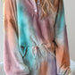 Sky Blue Tie Dye Knit Lounge Set