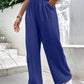 High Waist Wide Leg Pants with Pockets