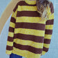 Striped Round Neck Long Sleeve Sweater