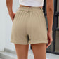 Roll Trim Half Elastic Waist Shorts