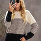 Color Block Dropped Shoulder Sweater