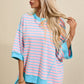 Striped Round Neck Half Sleeve T-Shirt