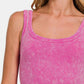 Zenana Ribbed Scoop Neck Tank