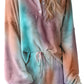 Sky Blue Tie Dye Knit Lounge Set