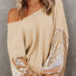 Sequin Drop Shoulder Sweater