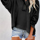 Exposed Seam Long Sleeve Hoodie