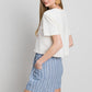 Cotton Bleu by Nu Label Yarn Dye Striped Shorts