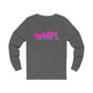 Pink wHiPi. (Back) Long Sleeve Tee