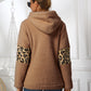 Ivy Lane Sherpa Leopard Long Sleeve Hoodie