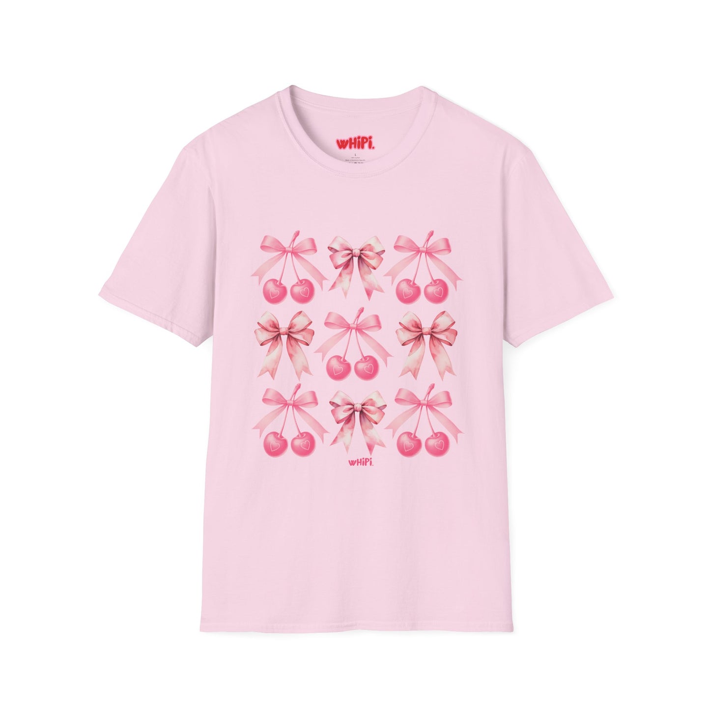 Sweet Cherry Bow Soft T-Shirt (S-5X)