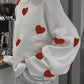 Red & Gray Heart Sweater—All Heart—Valentine's Day Collection