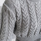 Cable-Knit Round Neck Sweater