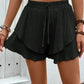 Perfee Tied Layered High Waist Shorts