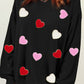 Color Block Heart Sweatshirt—All Heart—Valentine's Day Collection