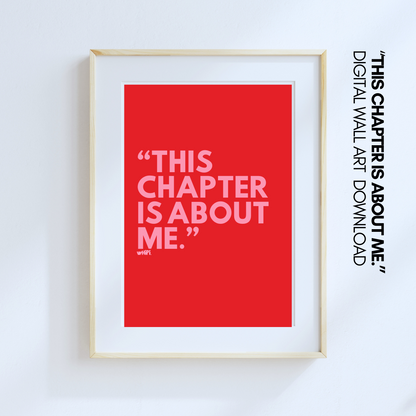 wHiPi. Digital Wall Art—"This Chapter is About Me."