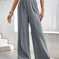 High Waist Wide Leg Pants with Pockets