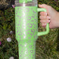 White Leopard Spotted 304 Stainless Double Insulated Cup 40oz