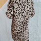 Leopard Round Neck Long Sleeve Sweater