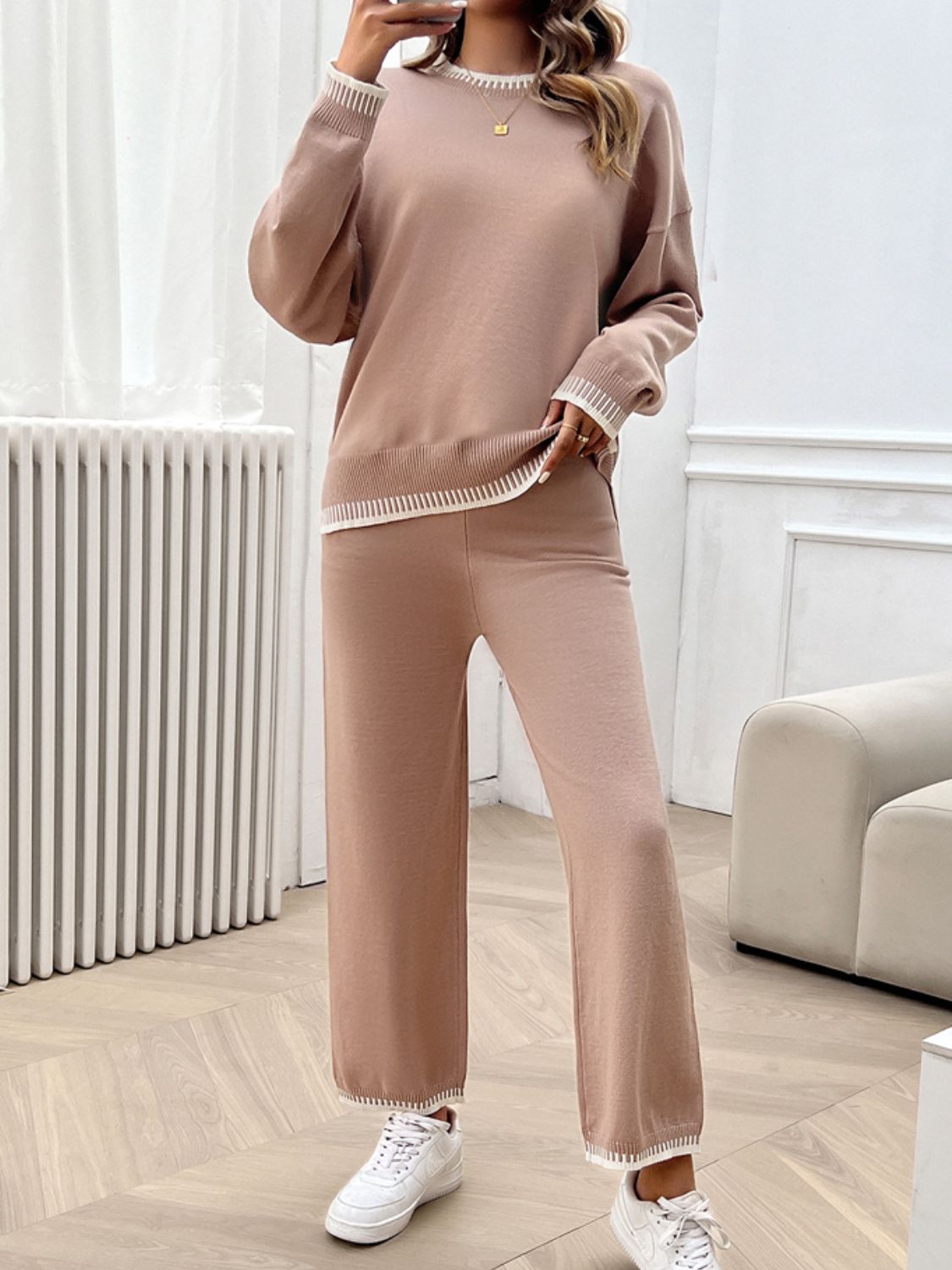 wHiPi. Basics Top & Bottom Sweater Set