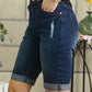 ADORA Distressed Denim Shorts with Pockets