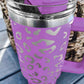 White Leopard Spotted 304 Stainless Double Insulated Cup 40oz