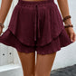 Perfee Tied Layered High Waist Shorts