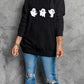 Ghost Round Neck Long Sleeve Sweatshirt