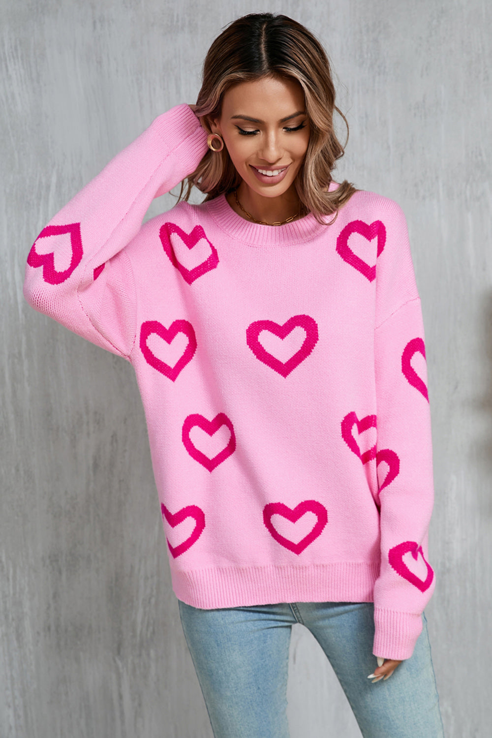 Oversized heart sweater hotsell