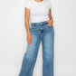 bytos Full Size High Rise Wide Leg Jeans with Pockets