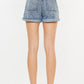 Kancan Ultra High Rise Paperbag Denim Shorts