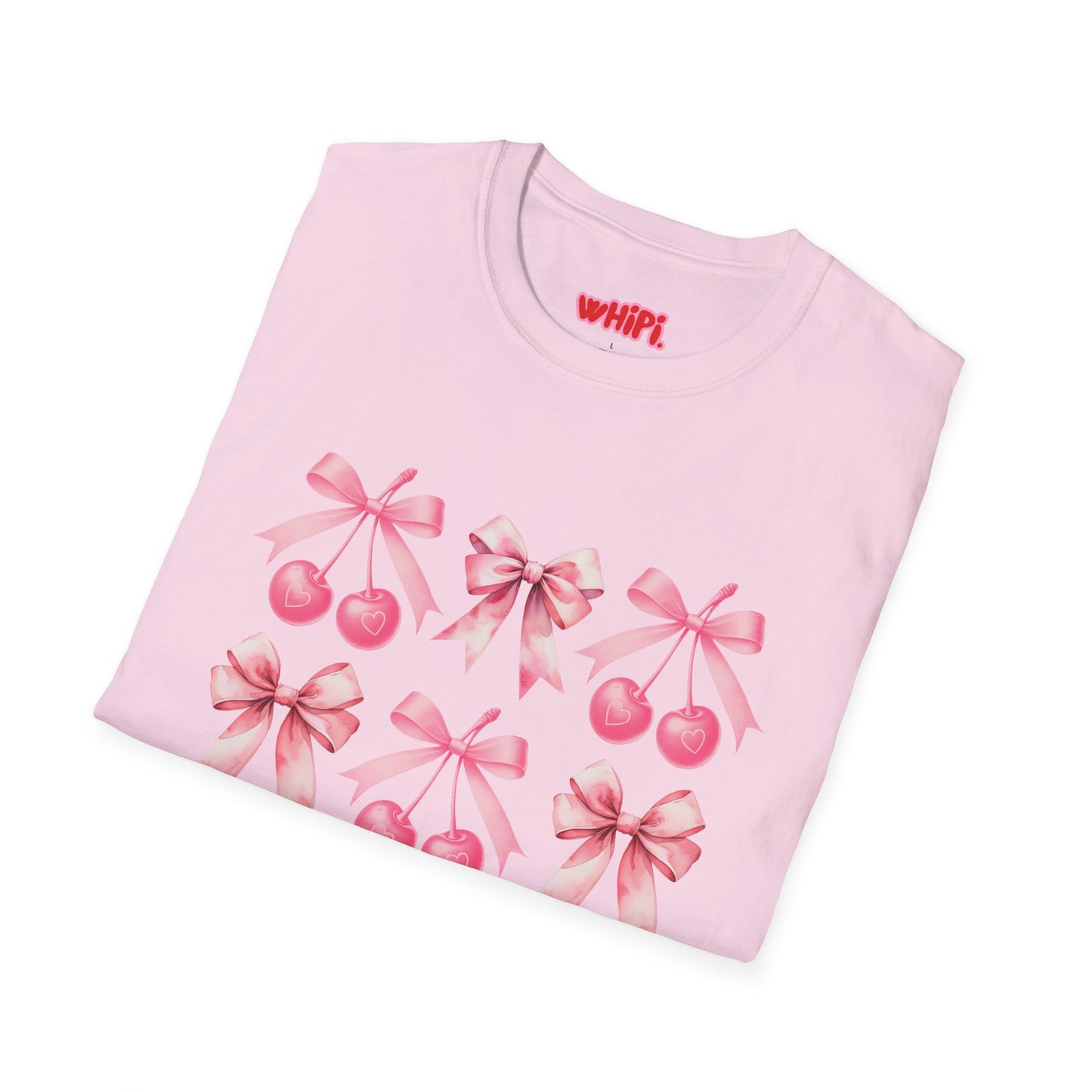 Sweet Cherry Bow Soft T-Shirt (S-5X)