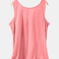 Scoop Neck Wide Strap Tank