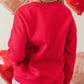 Valentine’s Day Sequin Bow Heart Round Neck Sweatshirt