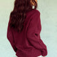 V-Neck Dropped Shoulder Sweater