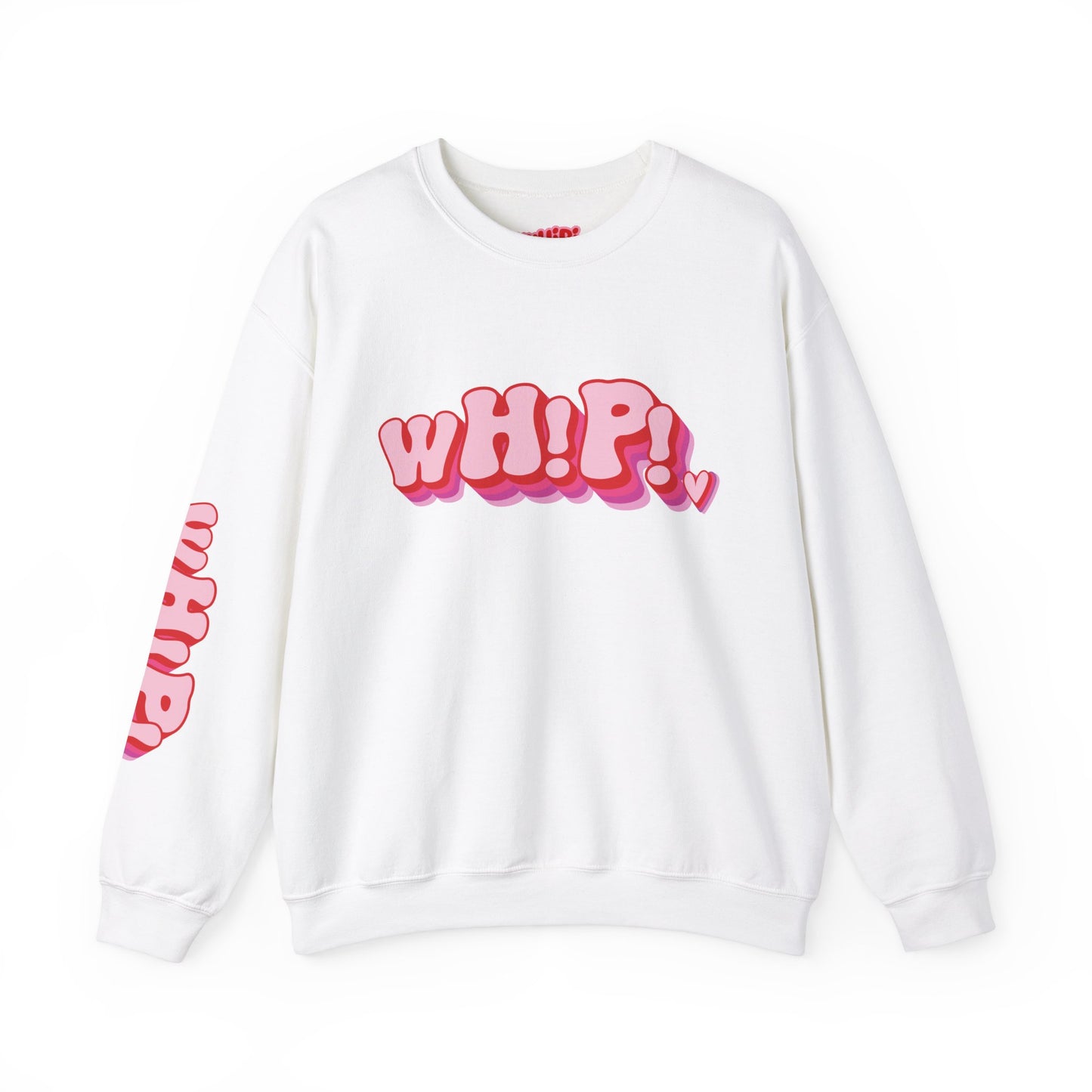 wHiPi. Wear Your Heart On Your Sleeve Crewneck Sweatshirt (S‑5XL)