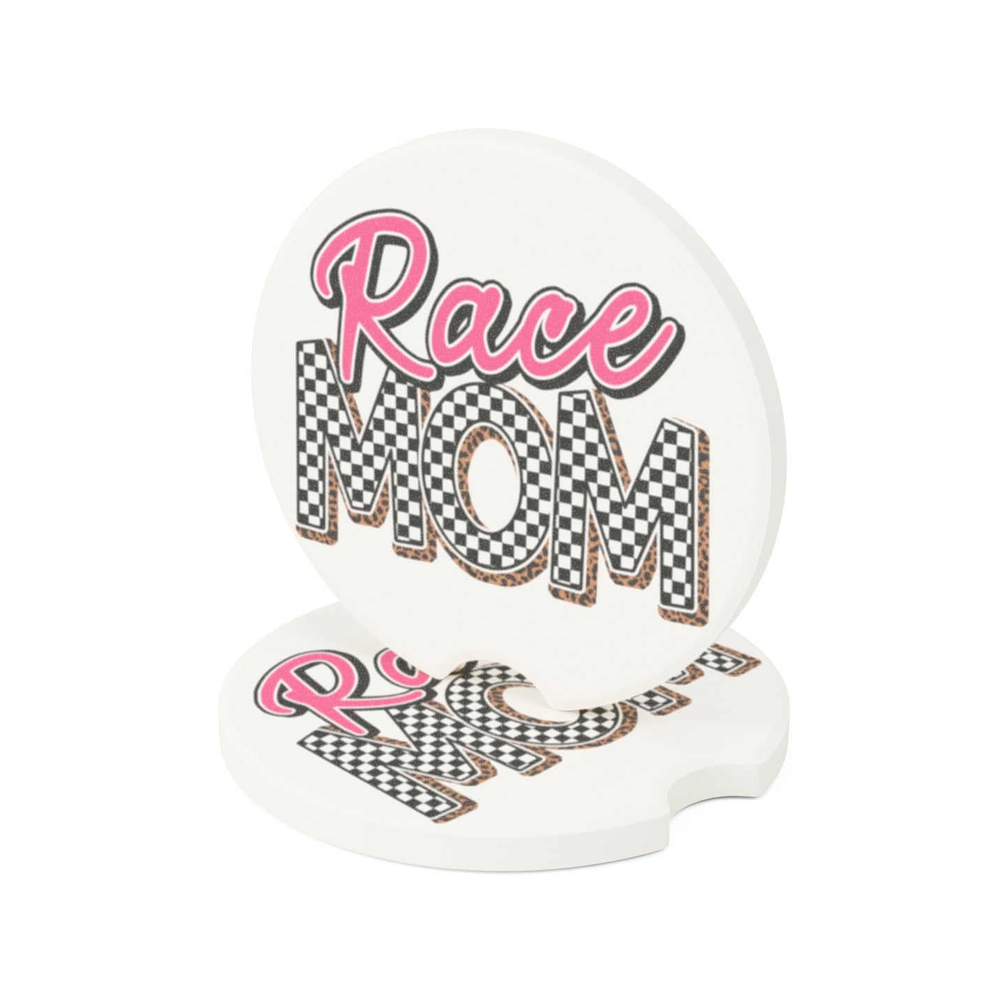 Race Mom Soapstone Car Coaster