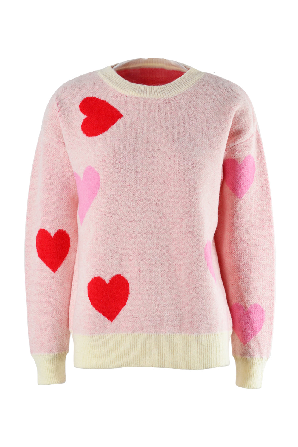 Pink Heart Sweater—All Heart—Valentine's Day Collection