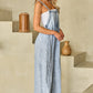 Square Neck Wide Strap Denim Overalls