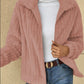 Plush Zip Up Long Sleeve Jacket