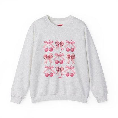 Sweet Cherry Bows Crewneck Sweatshirt (S‑5XL)