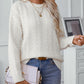 Cable-Knit Long Sleeve Sweater