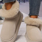 Faux Fur Round Toe Platform Boots