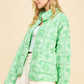 Davi & Dani Vintage Print Open Front Jacket with Pockets