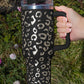 White Leopard Spotted 304 Stainless Double Insulated Cup 40oz