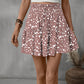 Frill Tied Printed Mini Skirt